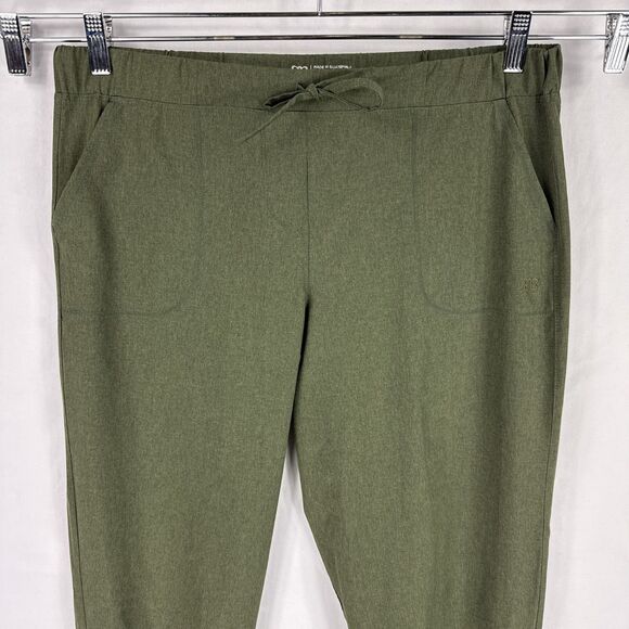 Albion Size Large Jetsetter Jogger Pants Sage Green Zip Ankle Pockets Travel - Picture 2 of 10